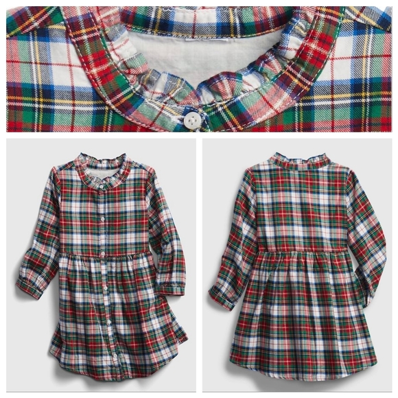 GAP Girl Toddler Plaid Dress 3YRS NWT